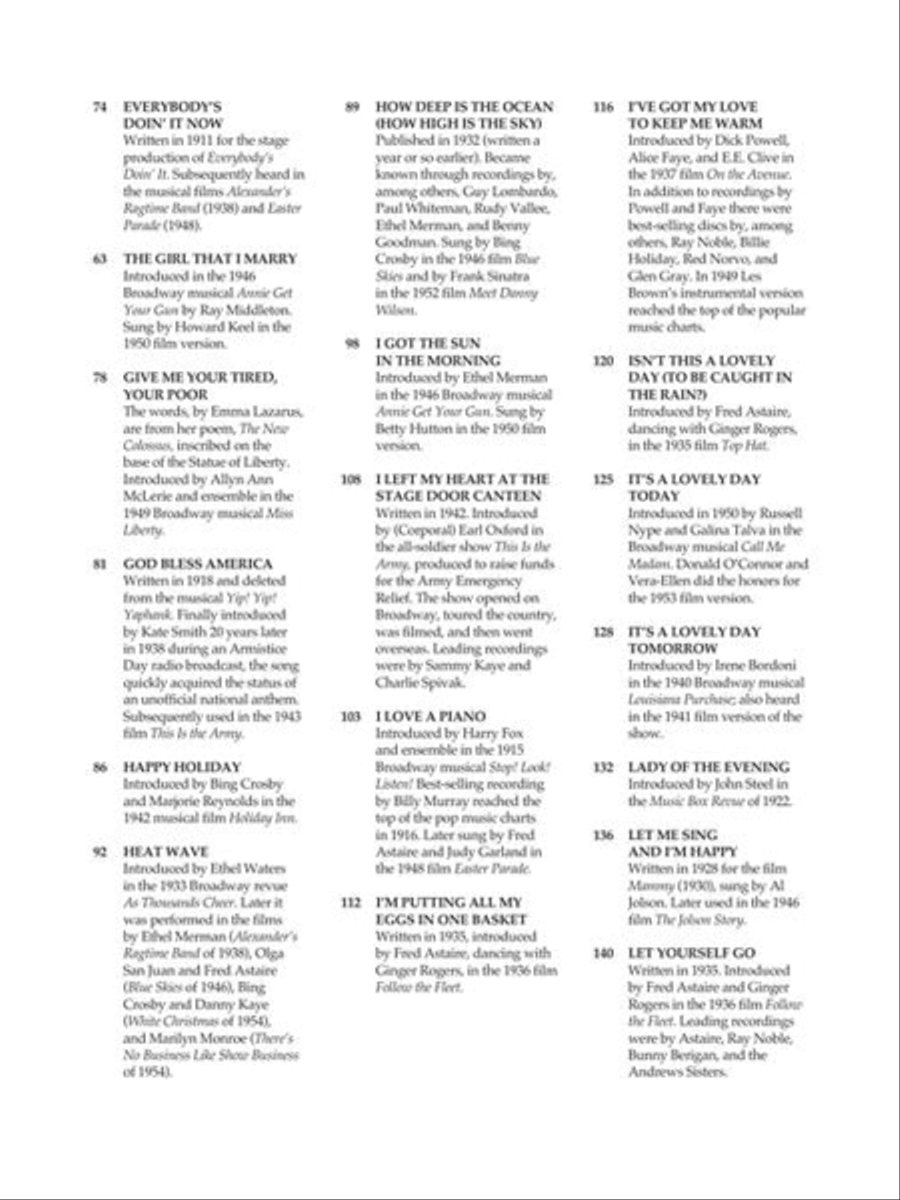 Irving Berlin Anthology – 2nd Edition Piano, Vocal, Guitar scores gallery preview page 5