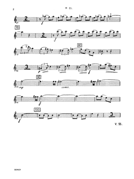 Fantasia for Band: 1st B-flat Clarinet