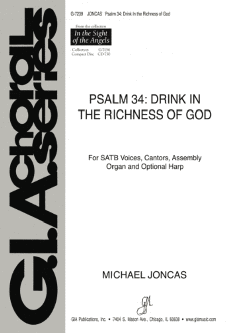 Psalm 34: Drink In the Richness of God - Instrument edition