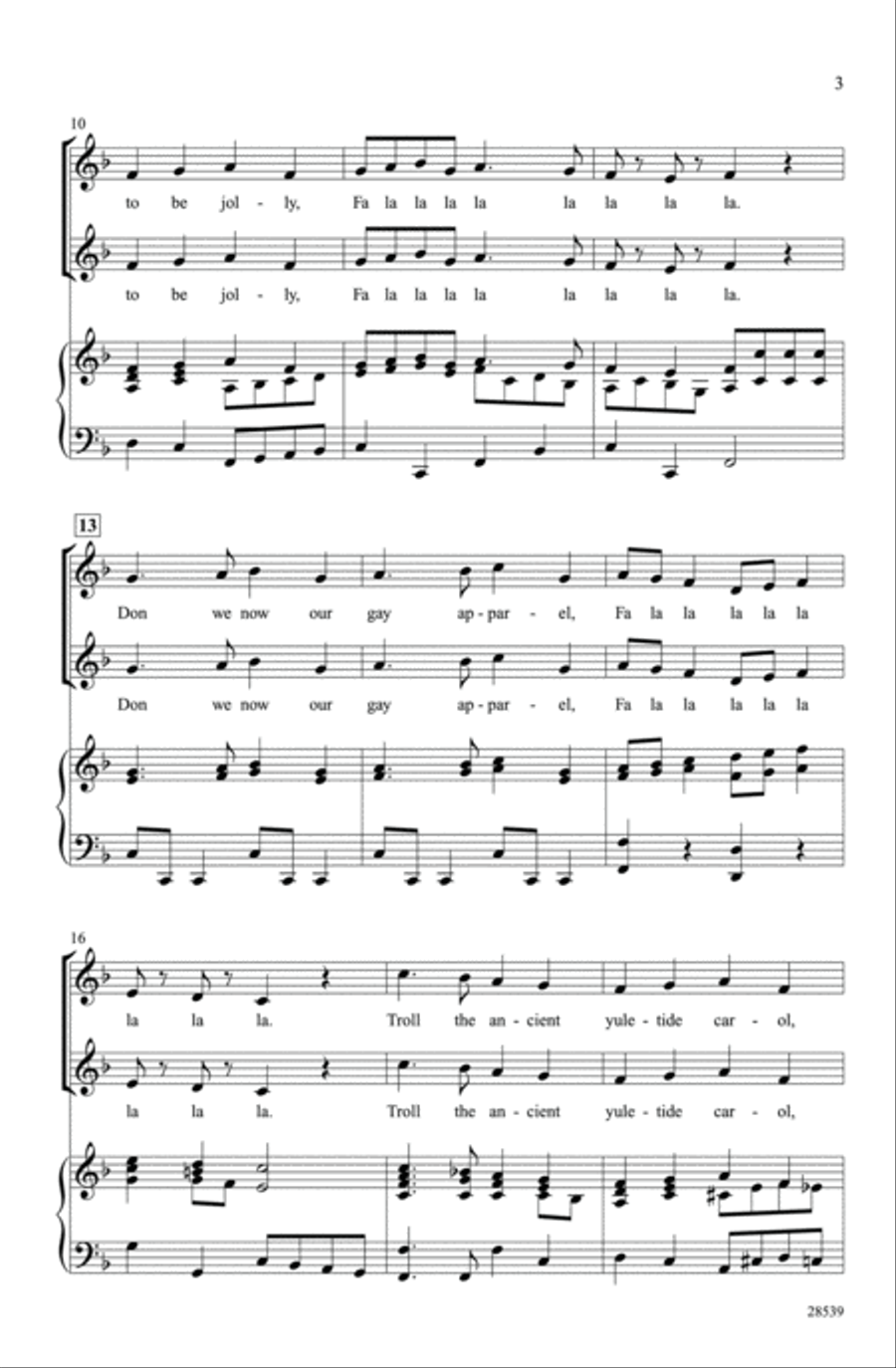 Various Themes on Fa-La-La 2-Part scores gallery preview page 3