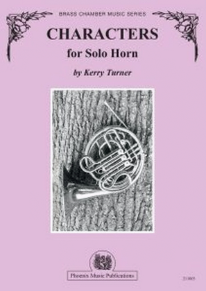 Book cover for Characters for solo Horn
