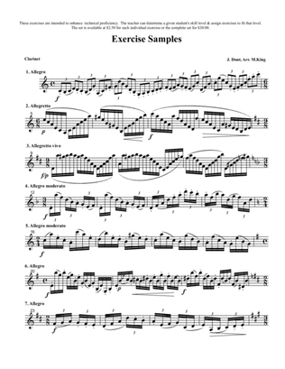 Excerpts of all Dont Etude arrangements by Marten King