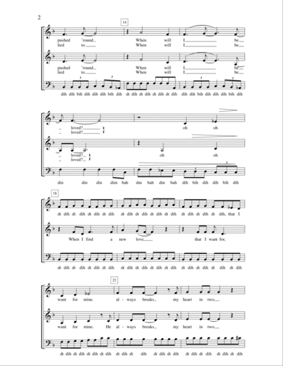 When Will I Be Loved 3-Part scores gallery preview page 2