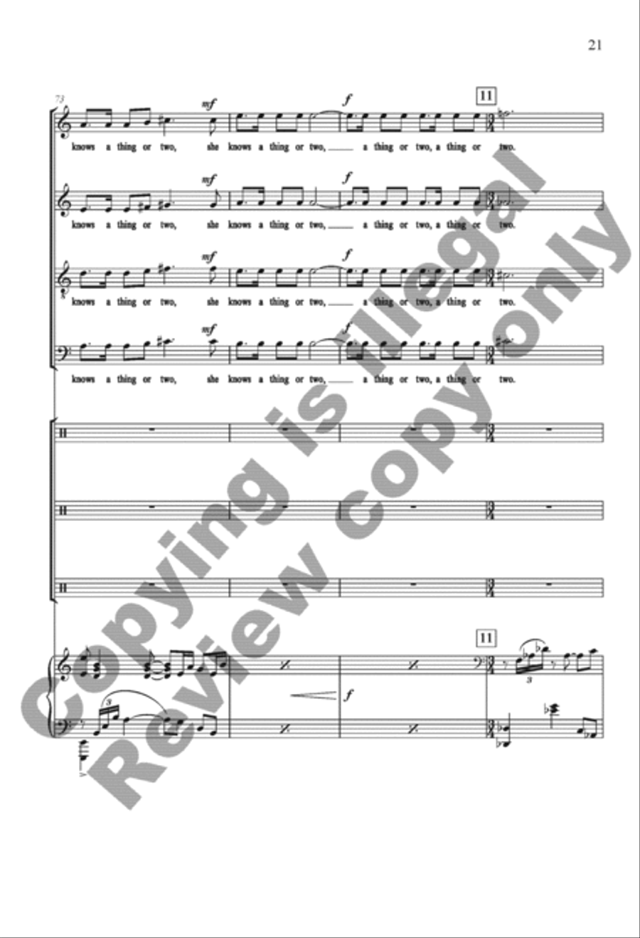 The Settling Years 4-Part scores gallery preview page 21