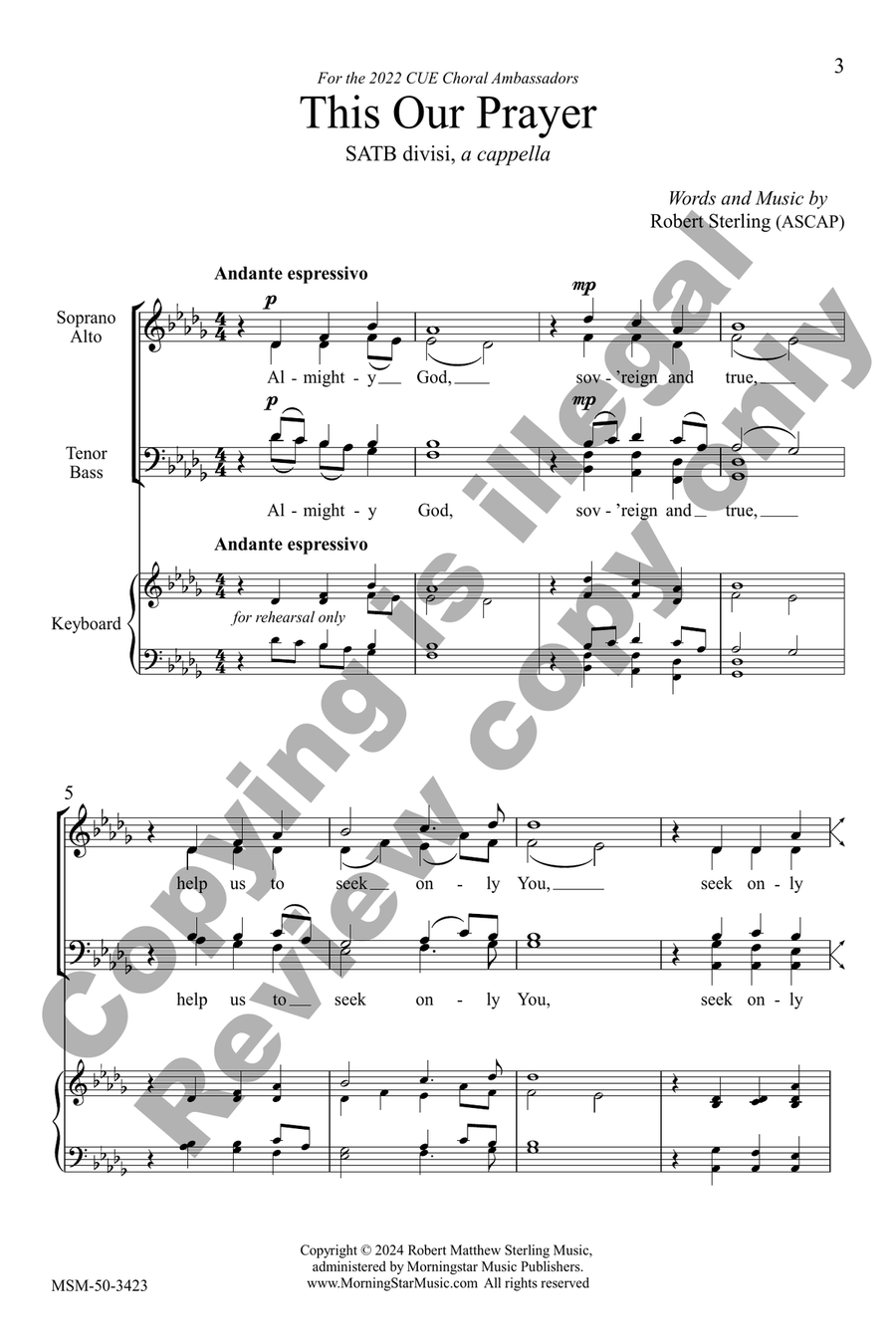 This Our Prayer Divisi scores gallery preview page 2