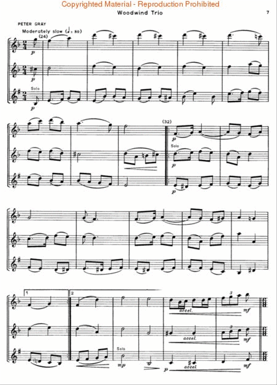 Chamber Music for Three Woodwinds, Vol. 1 Woodwind Trio scores gallery preview page 3