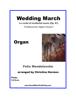 Book cover for Mendelssohn - Wedding March - Organ