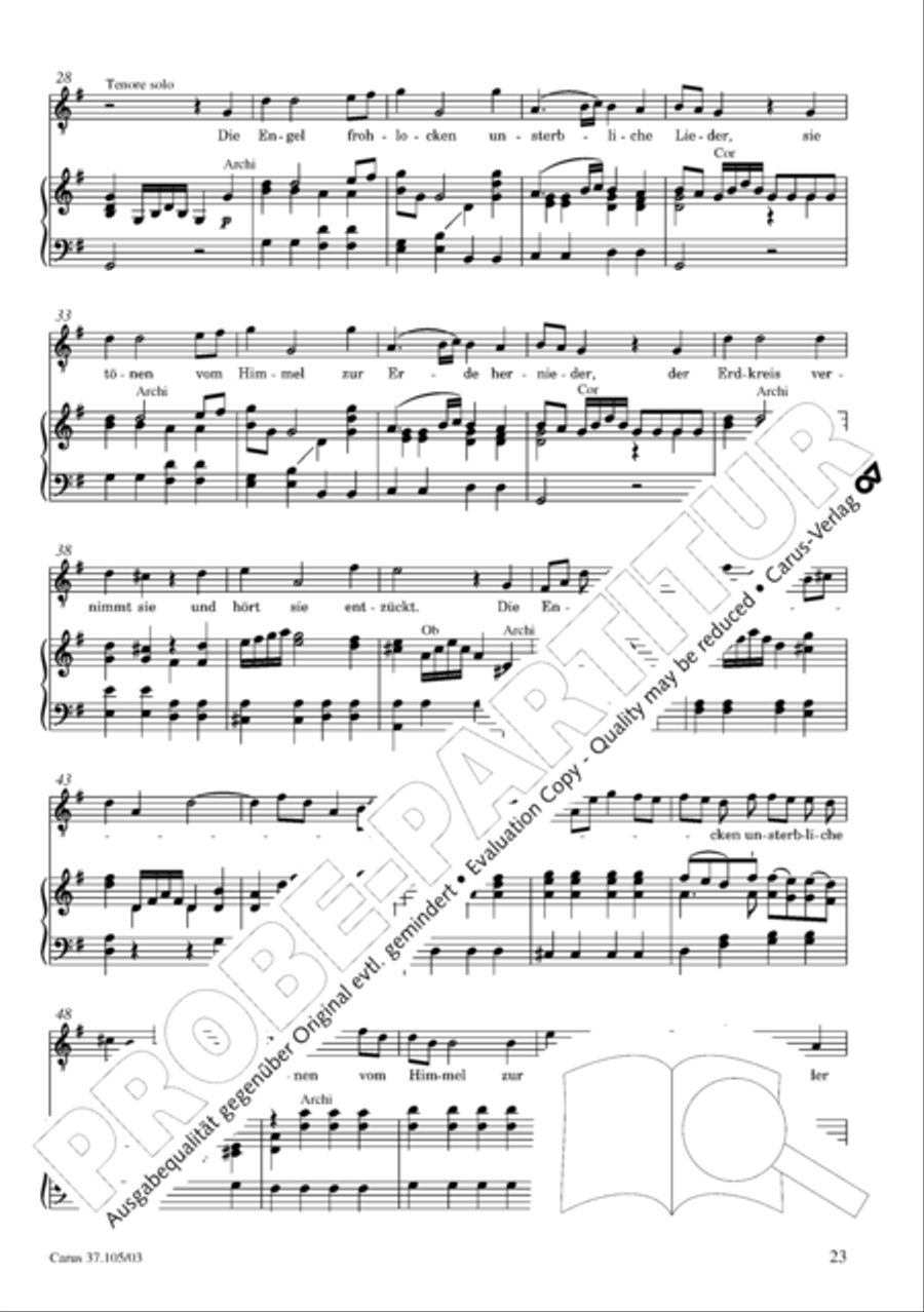 Die Freude der Hirten uber die Geburt Jesu 4-Part scores gallery preview page 24