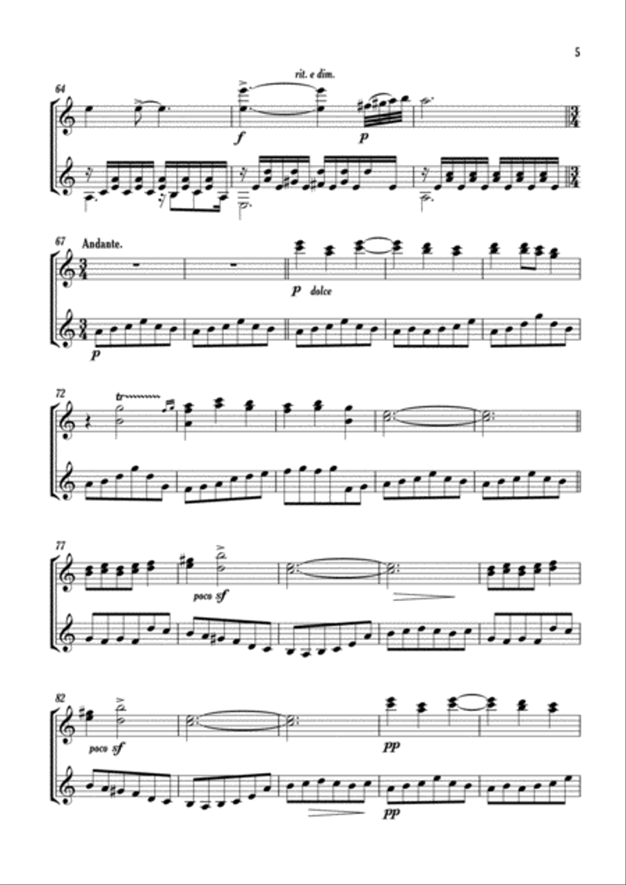 Oriental Classical Guitar scores gallery preview page 5