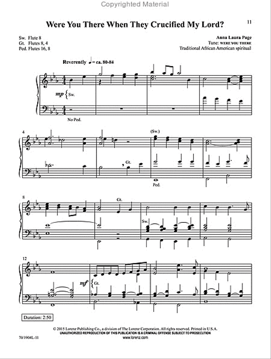 And Through Eternity I’ll Sing On Organ Solo scores gallery preview page 6