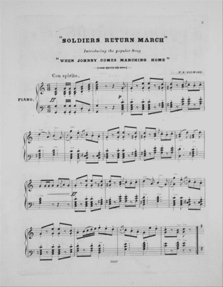 Soldiers Return March Piano Solo scores gallery preview page 2