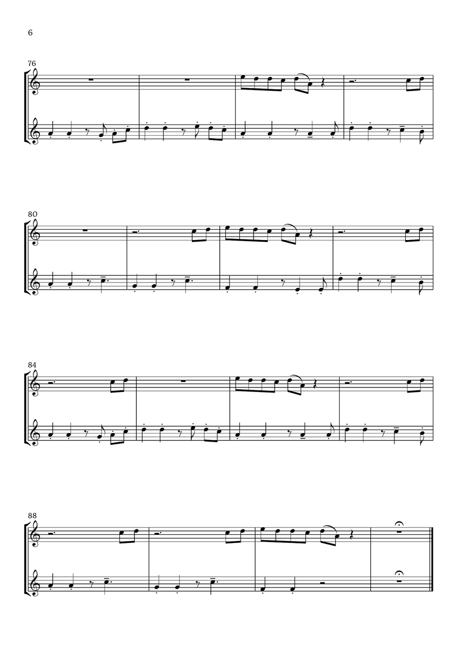 Lunch Flute Duet scores gallery preview page 6