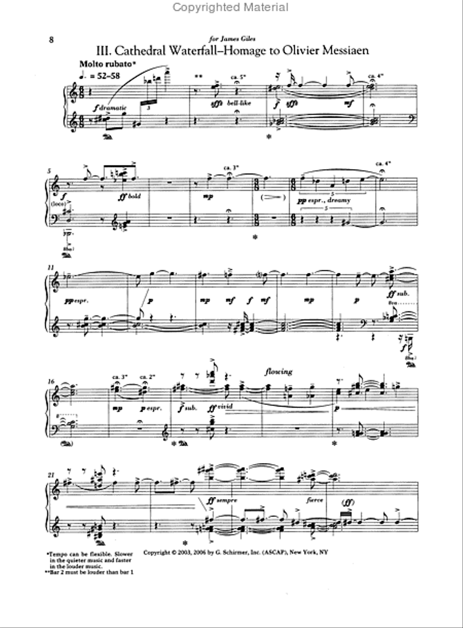6 Piano Etudes (1996-2005) Piano Method scores gallery preview page 4