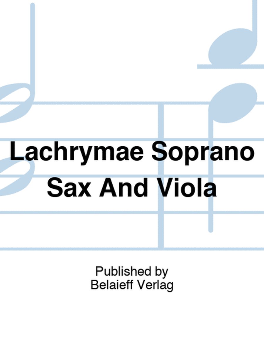 Mansurian - Lachrymae For Soprano Sax/Viola