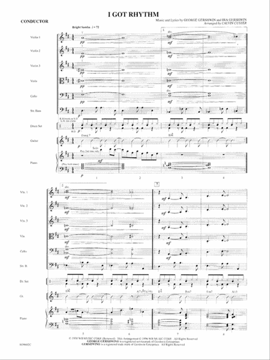 I Got Rhythm String Orchestra scores gallery preview page 3