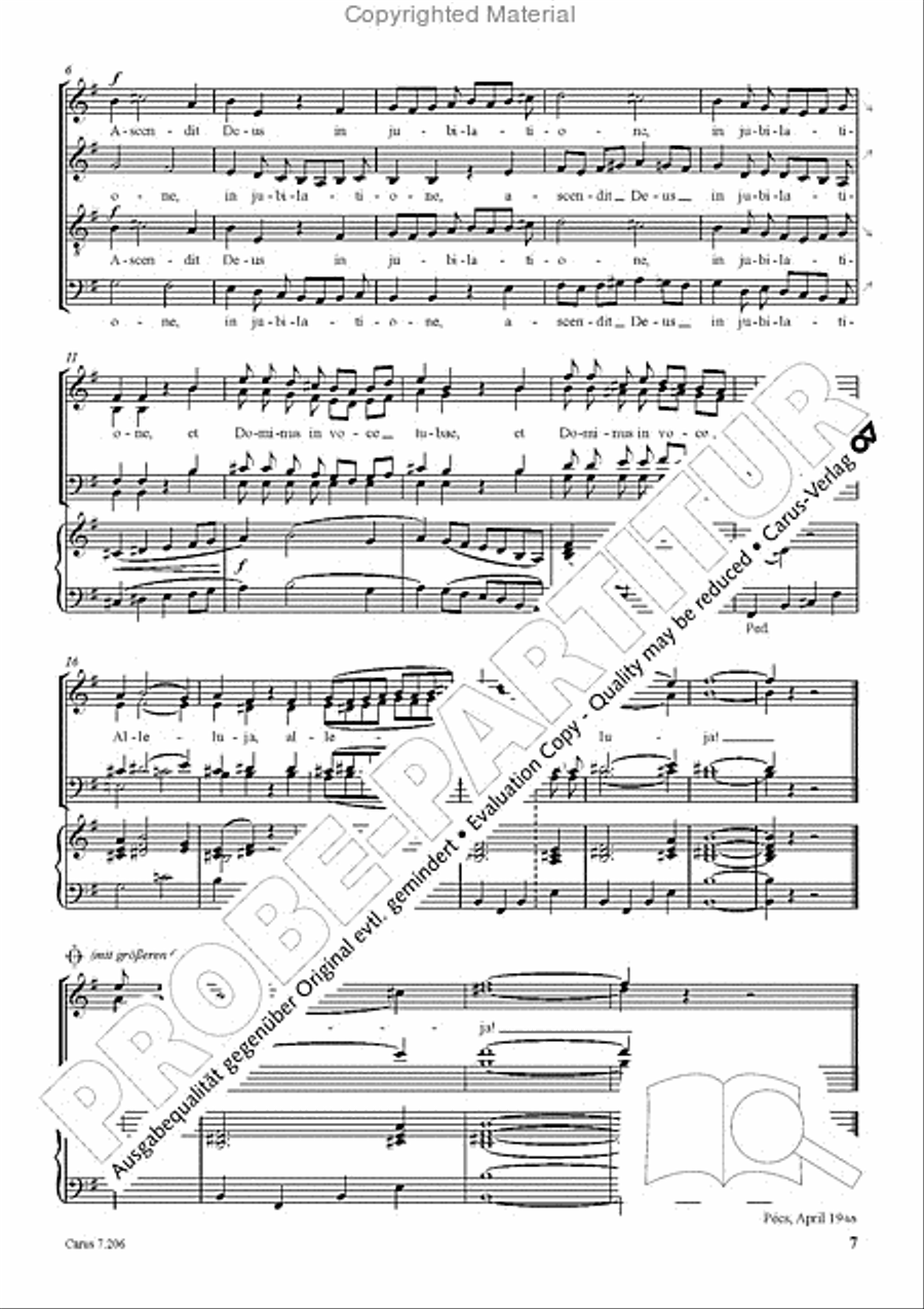 Rudolf Maros: Sieben Offertorien Score scores gallery preview page 8
