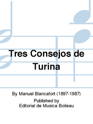 Book cover for Tres Consejos de Turina