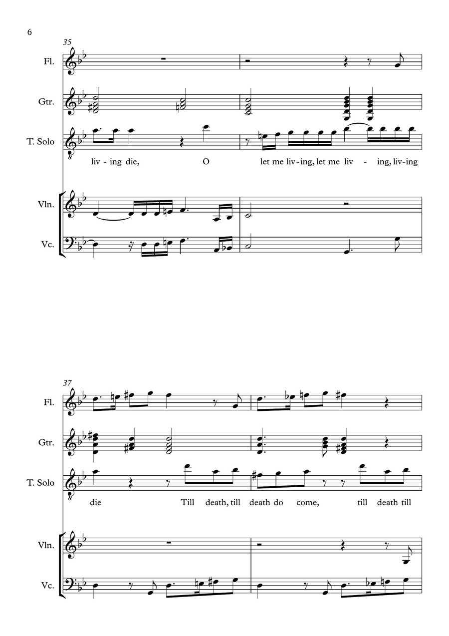 In Darkness Let Me Dwell Small Ensemble scores gallery preview page 6