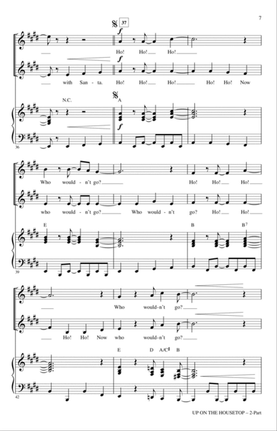 Up On The Housetop Up On The Housetop 2-Part scores gallery preview page 5