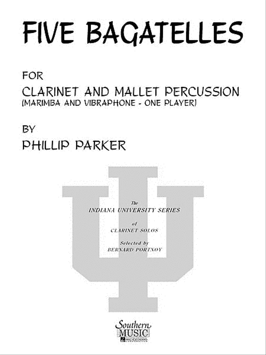 Five Bagatelles Percussion Ensemble scores gallery preview page 1