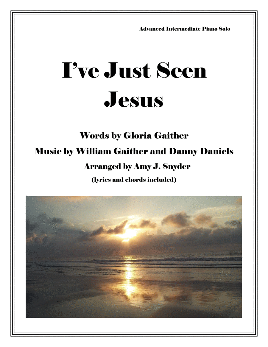 I've Just Seen Jesus Piano Solo scores gallery preview page 1