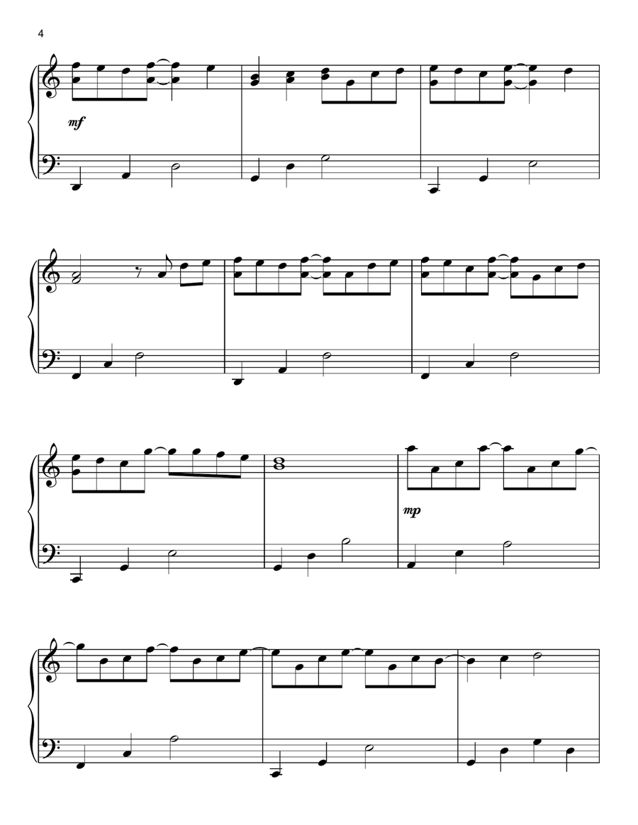 A Beautiful Distraction A Beautiful Distraction Easy Piano scores gallery preview page 4