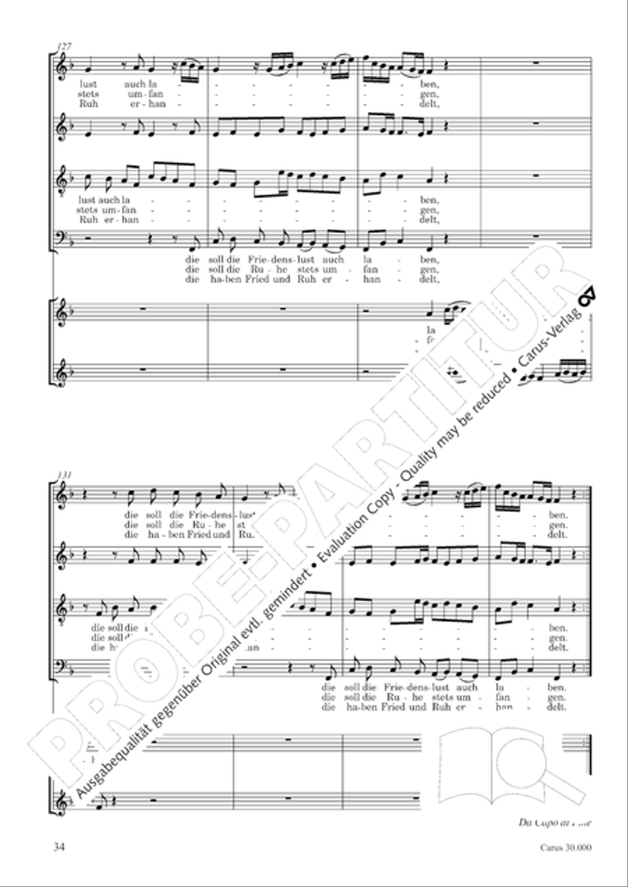 J.L. Bach: The complete motets Choir scores gallery preview page 41