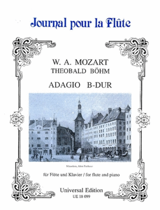Book cover for Adagio in B Major, Flute/Piano