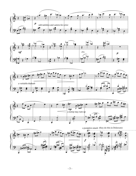 Waltz Music for Vegetable Lovers, Op. 133