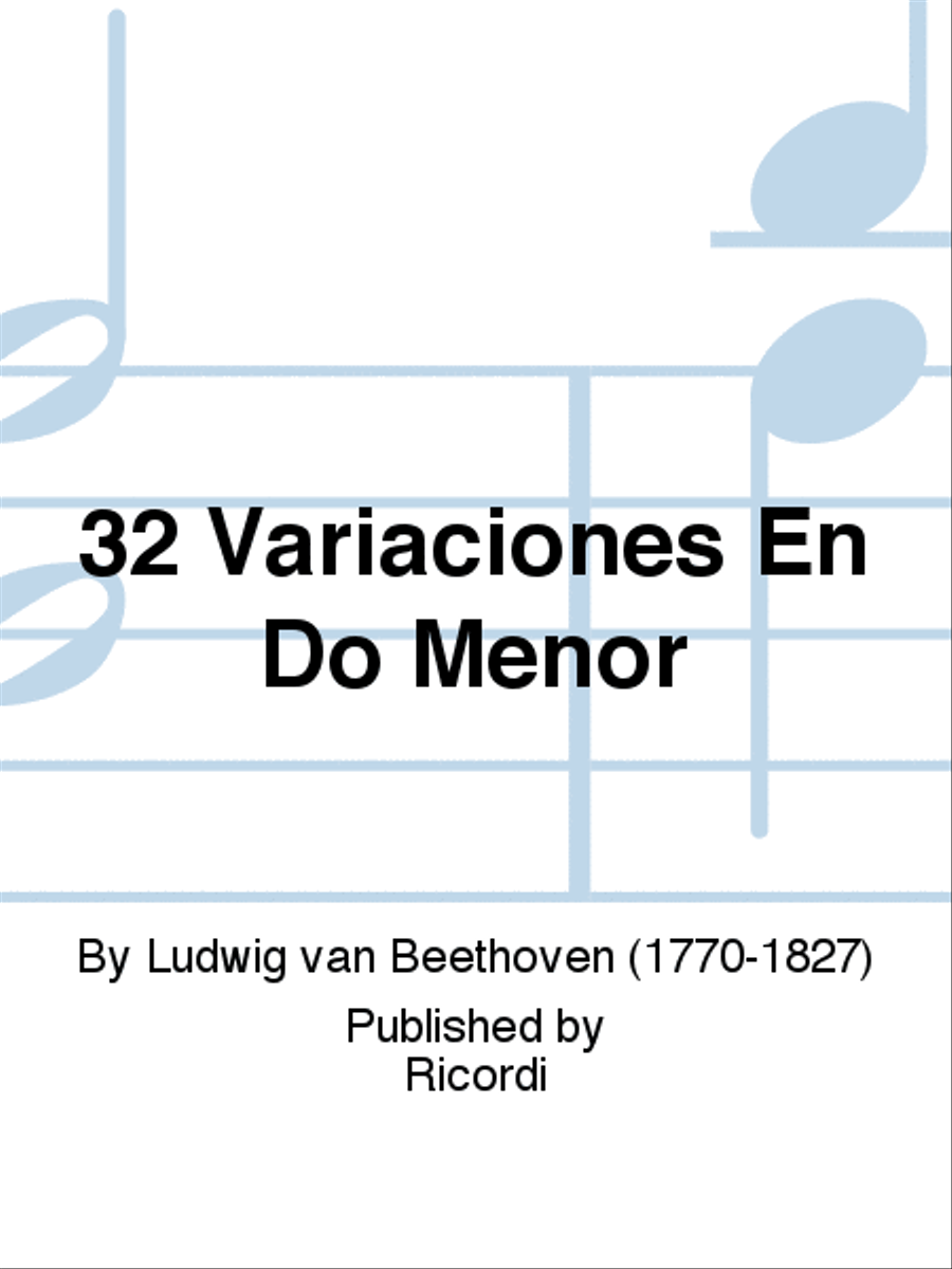 32 Variaciones En Do Menor School and Community scores gallery preview page 1