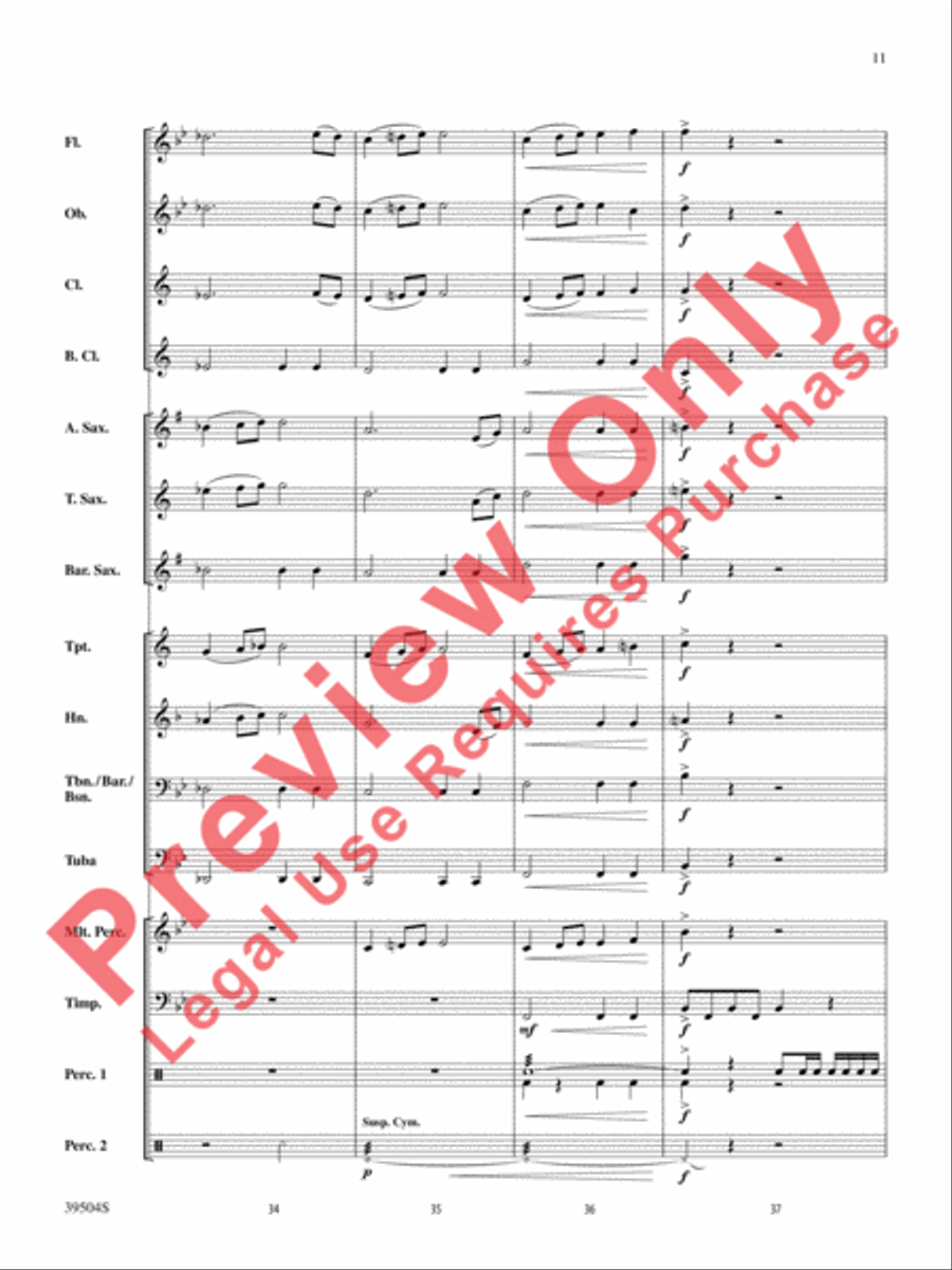 Encore! Encore! Concert Band scores gallery preview page 11