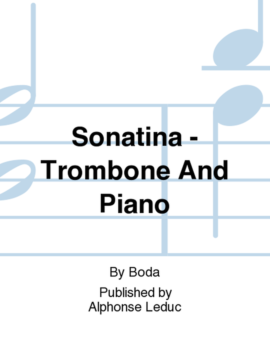 Sonatina - Trombone And Piano