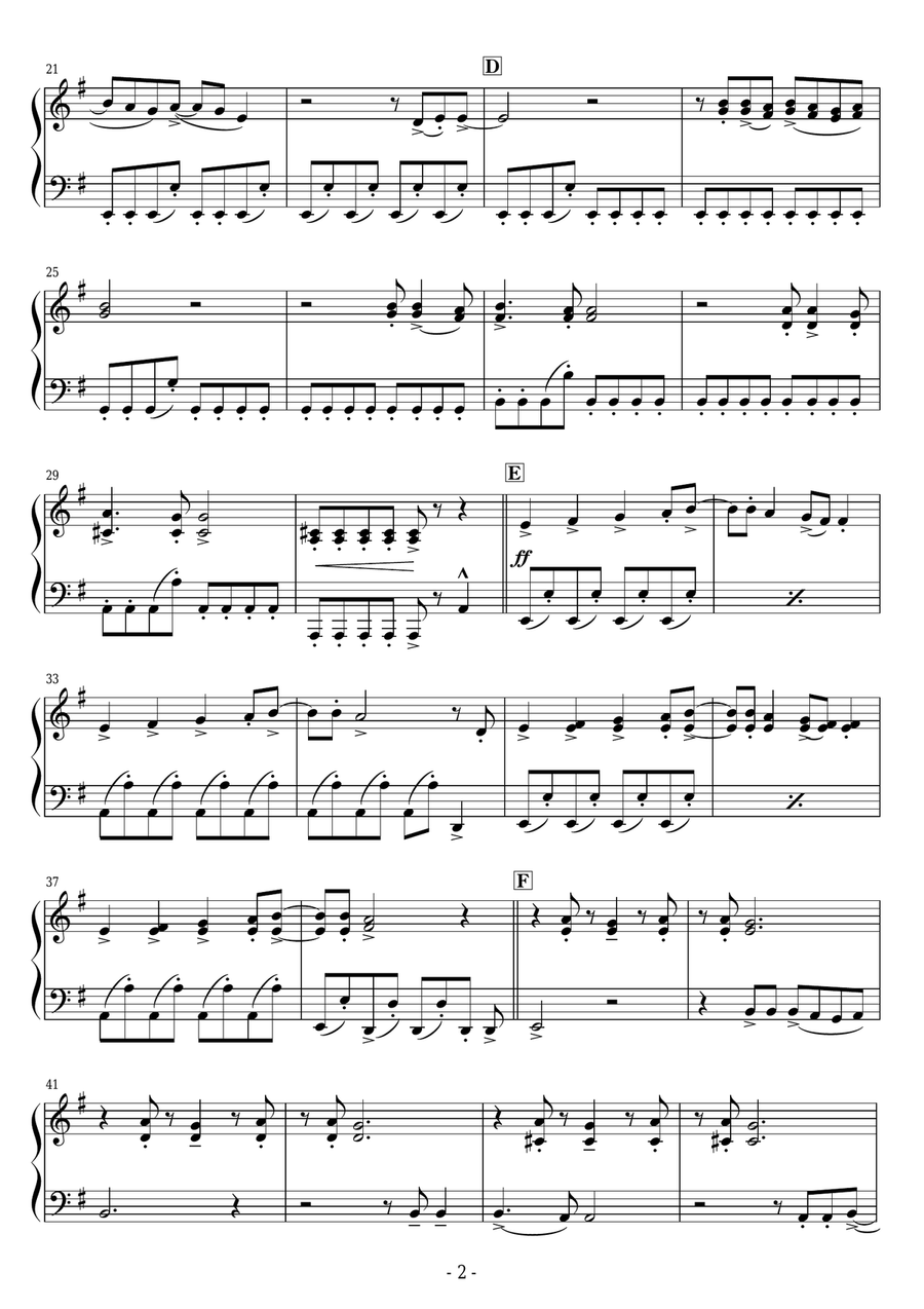 I Was Made For Lovin' You Easy Piano scores gallery preview page 2