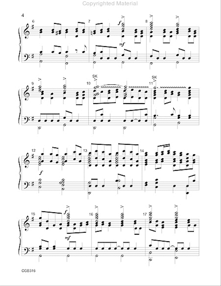 Now Thank We All Our God Handbell Choir scores gallery preview page 3