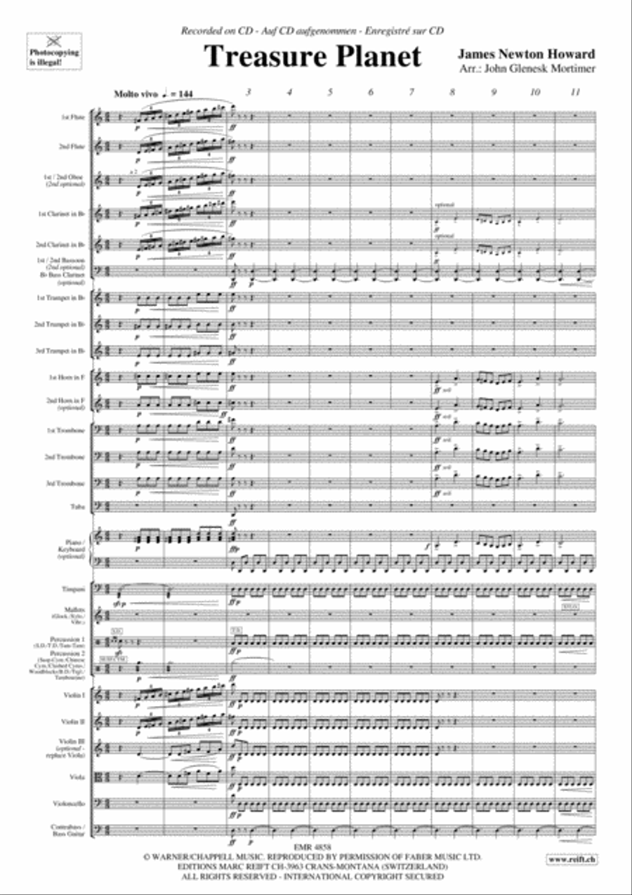 Treasure Planet Orchestra scores gallery preview page 4