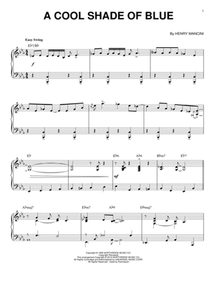 Book cover for A Cool Shade Of Blue [Jazz version] (arr. Brent Edstrom)