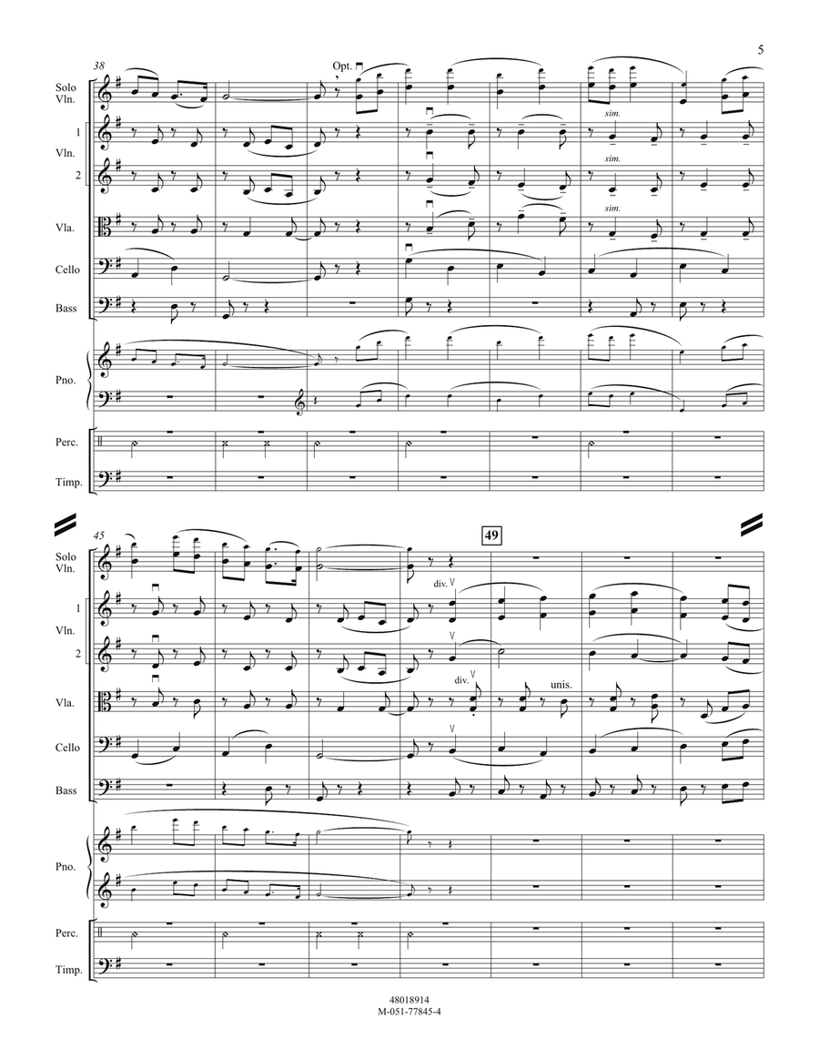 English Folk Song Suite - Conductor Score (Full Score) Orchestra scores gallery preview page 5