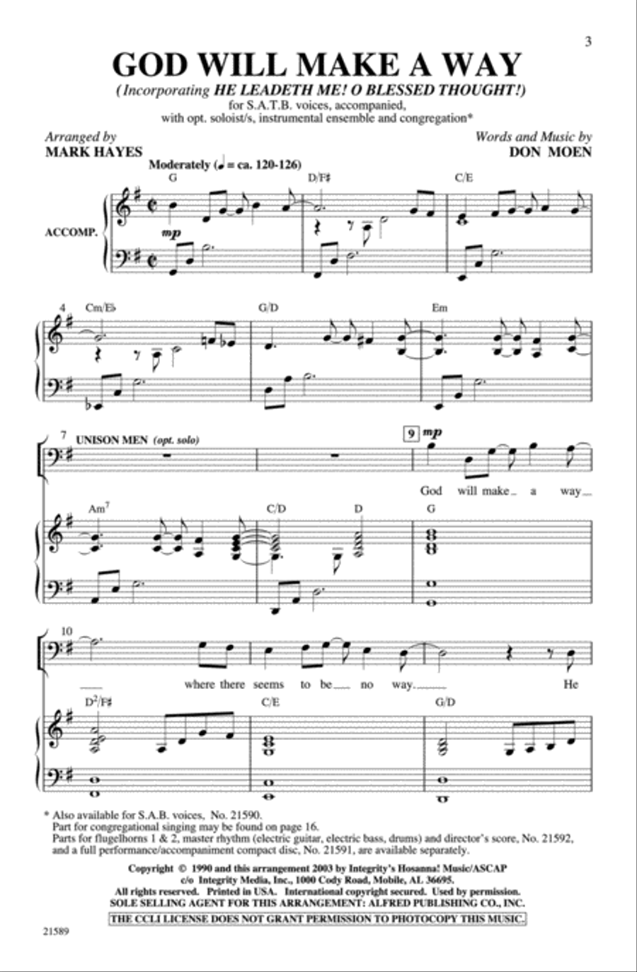 God Will Make a Way God Will Make a Way 4-Part scores gallery preview page 2