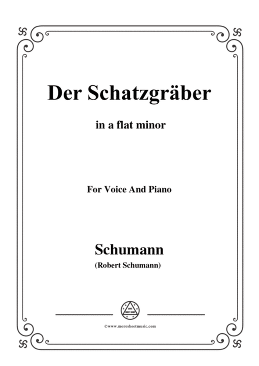 Schumann-Der Schatzgräber,in a flat minor,for Voice and Piano image number null
