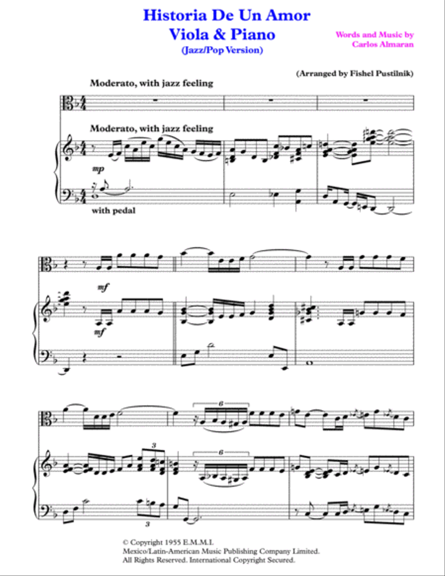 Historia De Un Amor Viola scores gallery preview page 2