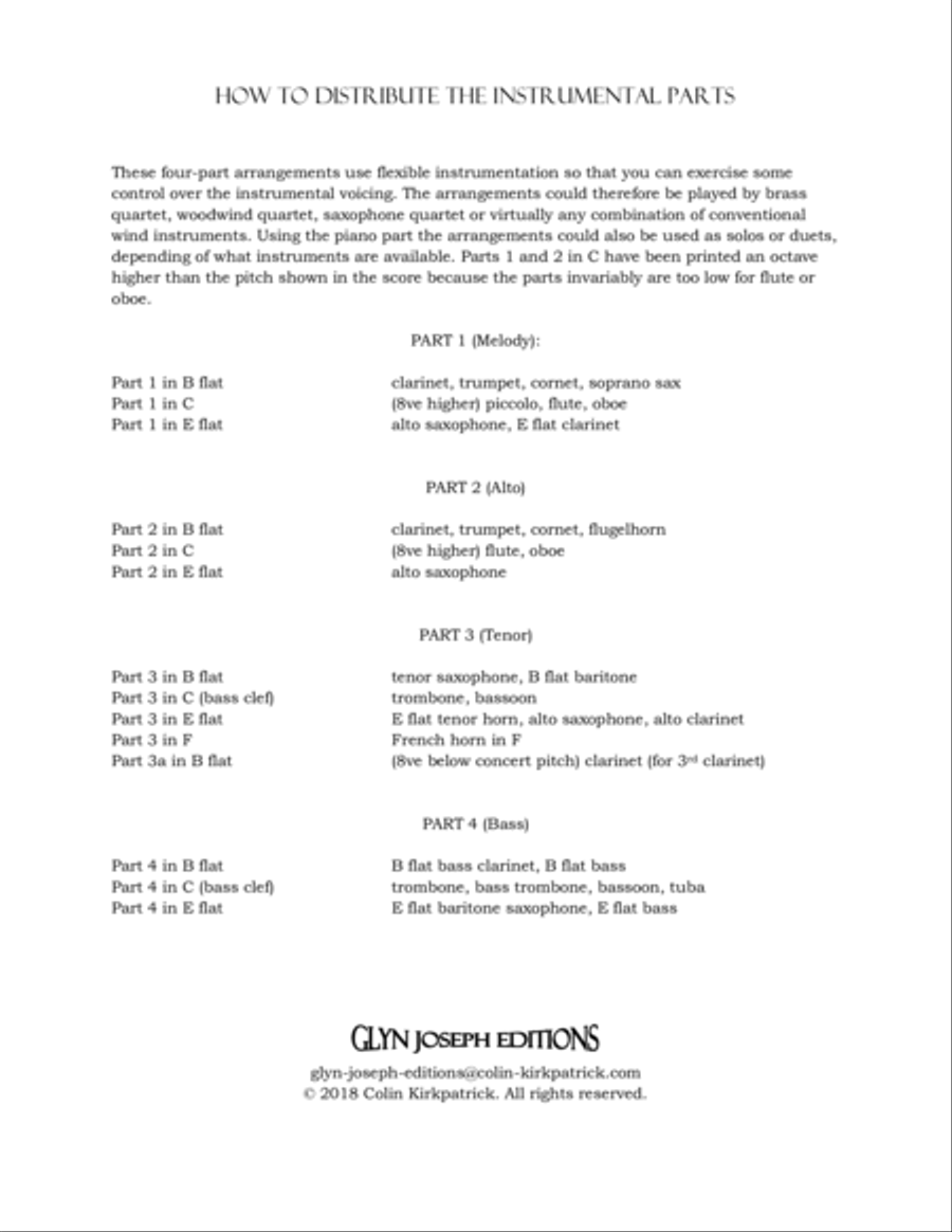 Your Favorite Easter Hymns for Wind Instruments Small Ensemble scores gallery preview page 3