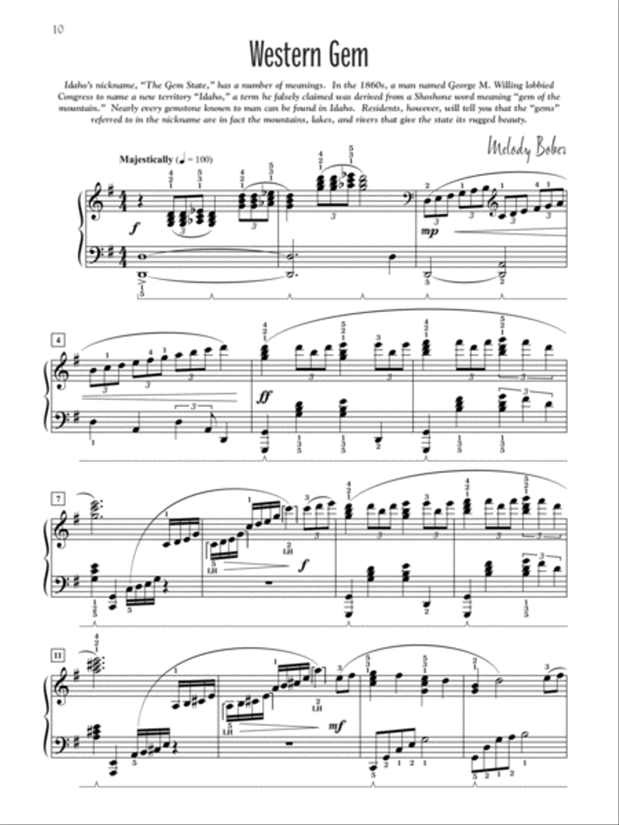 Idaho Gems Piano Solo scores gallery preview page 5