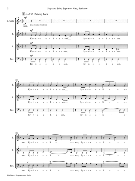 MASSive - A Mass in Rock (SAB Choir Vocal Score) image number null