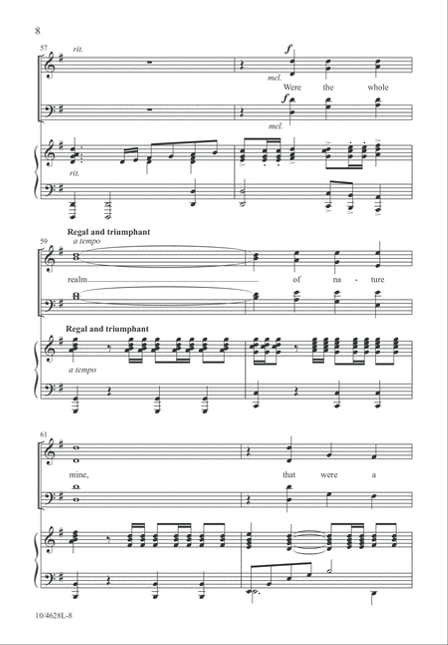 When I Survey the Wondrous Cross 4-Part scores gallery preview page 9