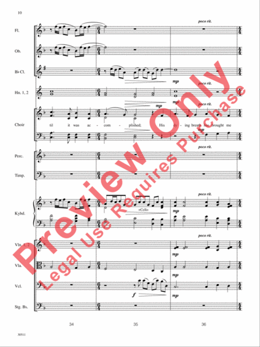 How Deep the Father's Love for Us Choir scores gallery preview page 11
