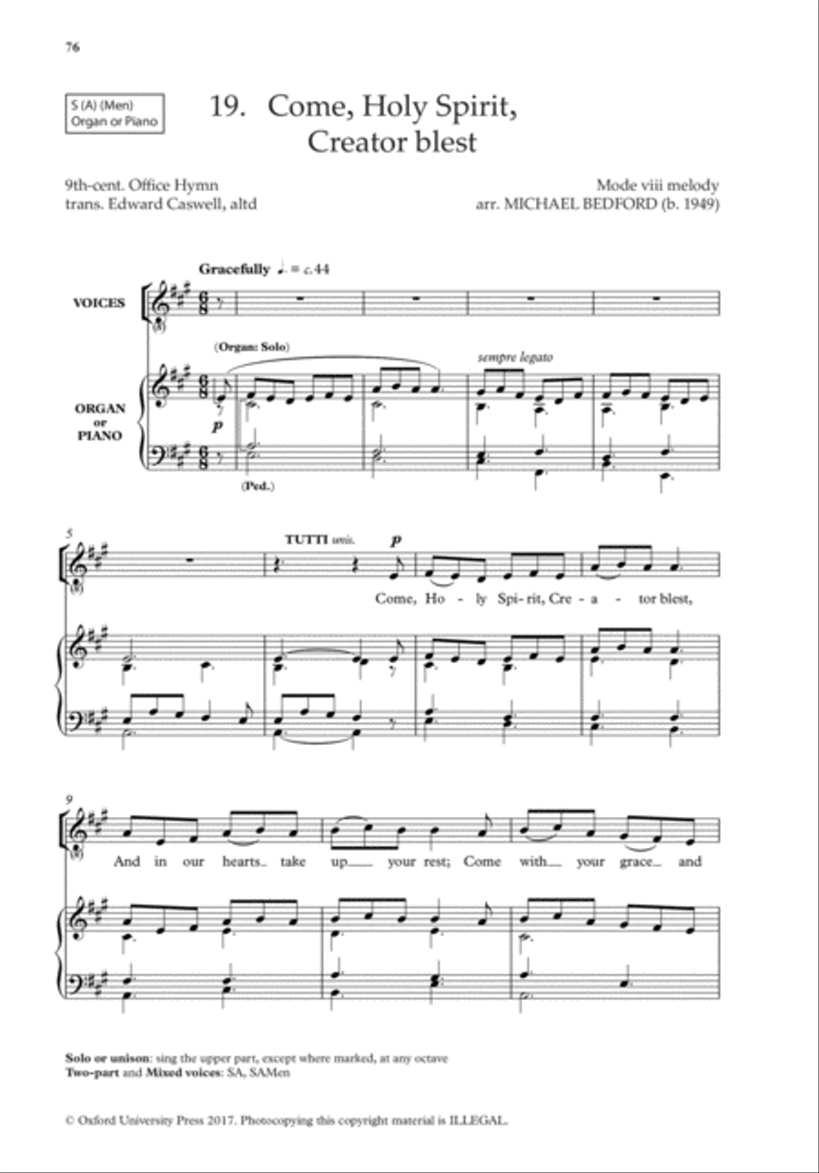 The Oxford Book of Easy Flexible Anthems Choir scores gallery preview page 14