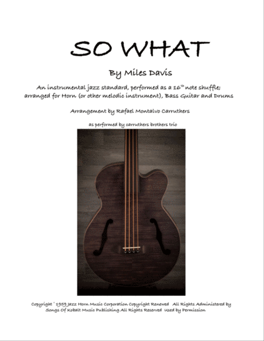 So What Small Ensemble scores gallery preview page 1