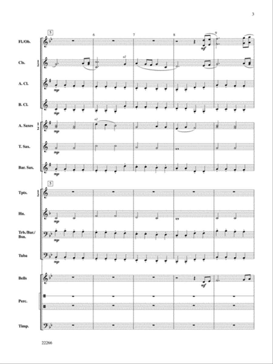 March of the Majestics Concert Band scores gallery preview page 3