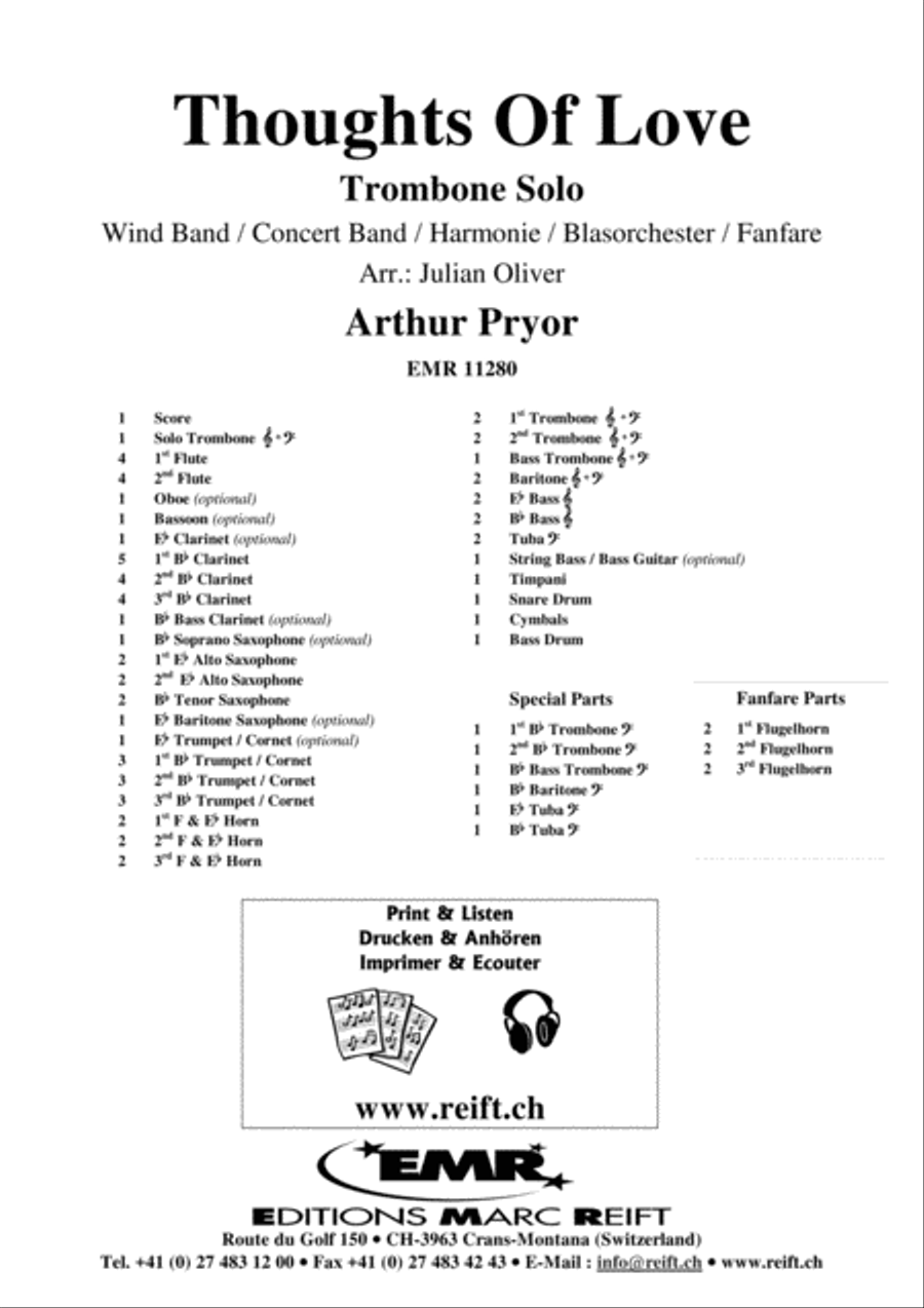 Thoughts Of Love Concert Band scores gallery preview page 2