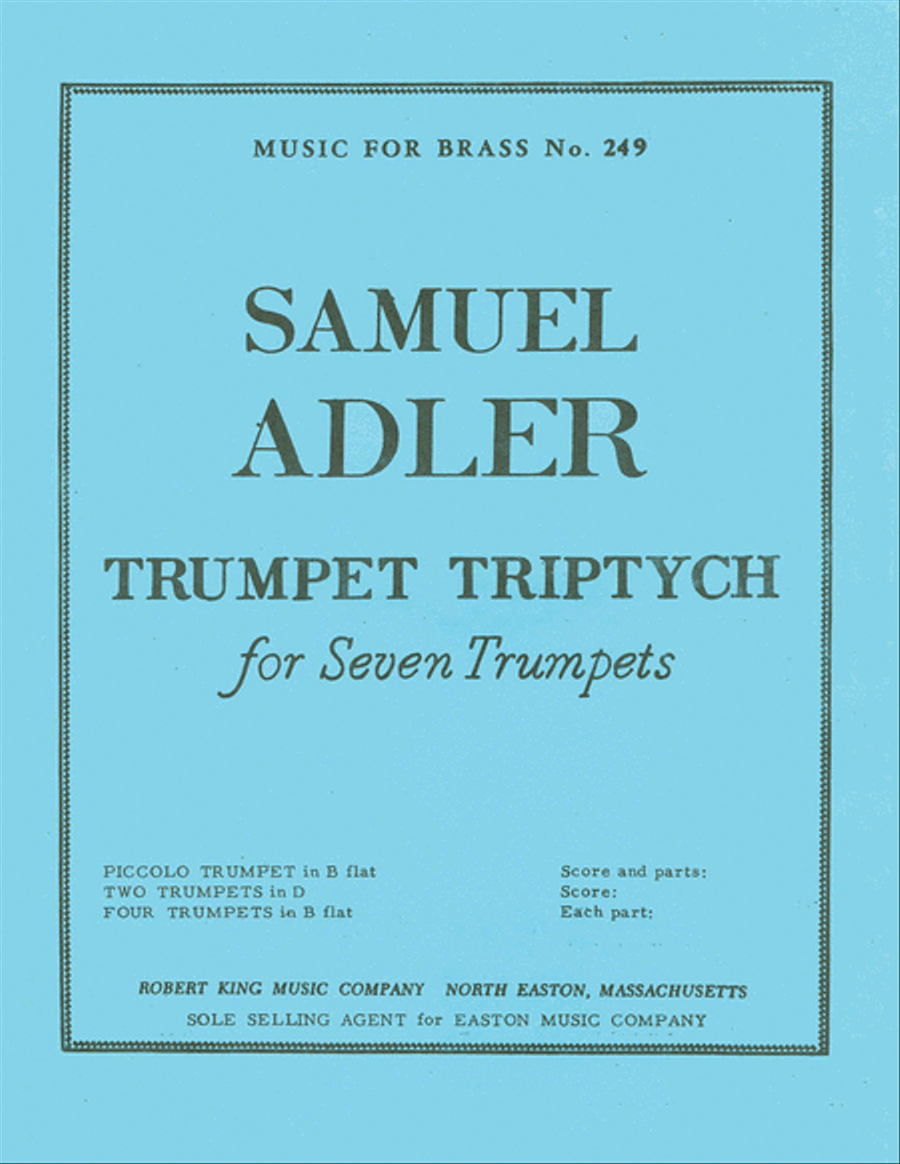 Trumpet Triptych (trumpet Ensemble (5 Or More)) Trumpet scores gallery preview page 1